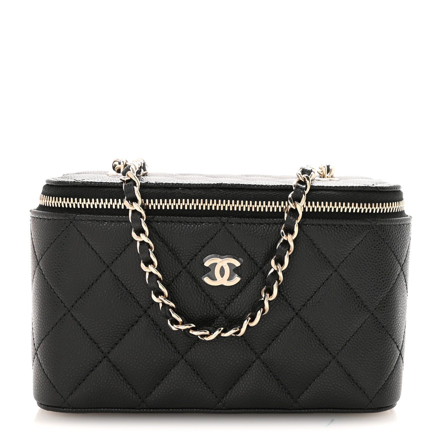 Chanel Caviar Quilted Small Vanity Case With Chain Black 1 of 11