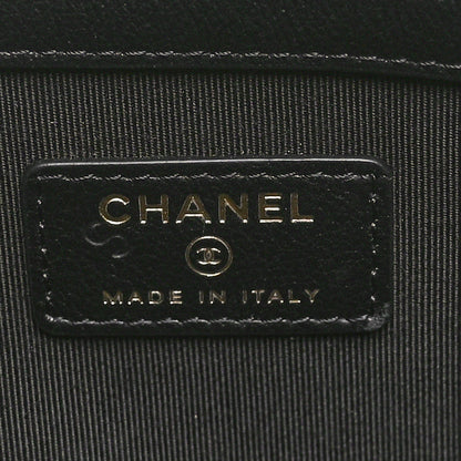 Chanel Metallic Crocodile Calfskin Embossed Medium Cocodile Cosmetic Case Gold 6 of 10