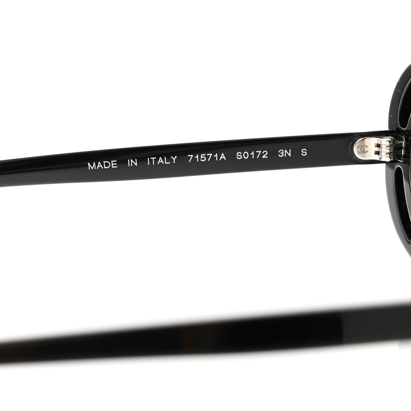 Acetate Oval Sunglasses 71571A Black