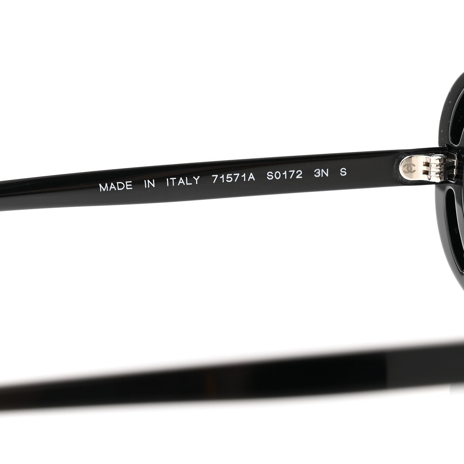 Chanel Acetate Oval Sunglasses 71571A Black 6 of 7