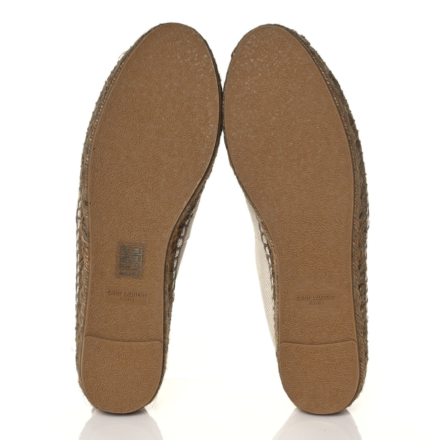 Saint Laurent Canvas Nappa Elba Light Logo Embroidered Espadrilles 40 Ecru 6 of 8