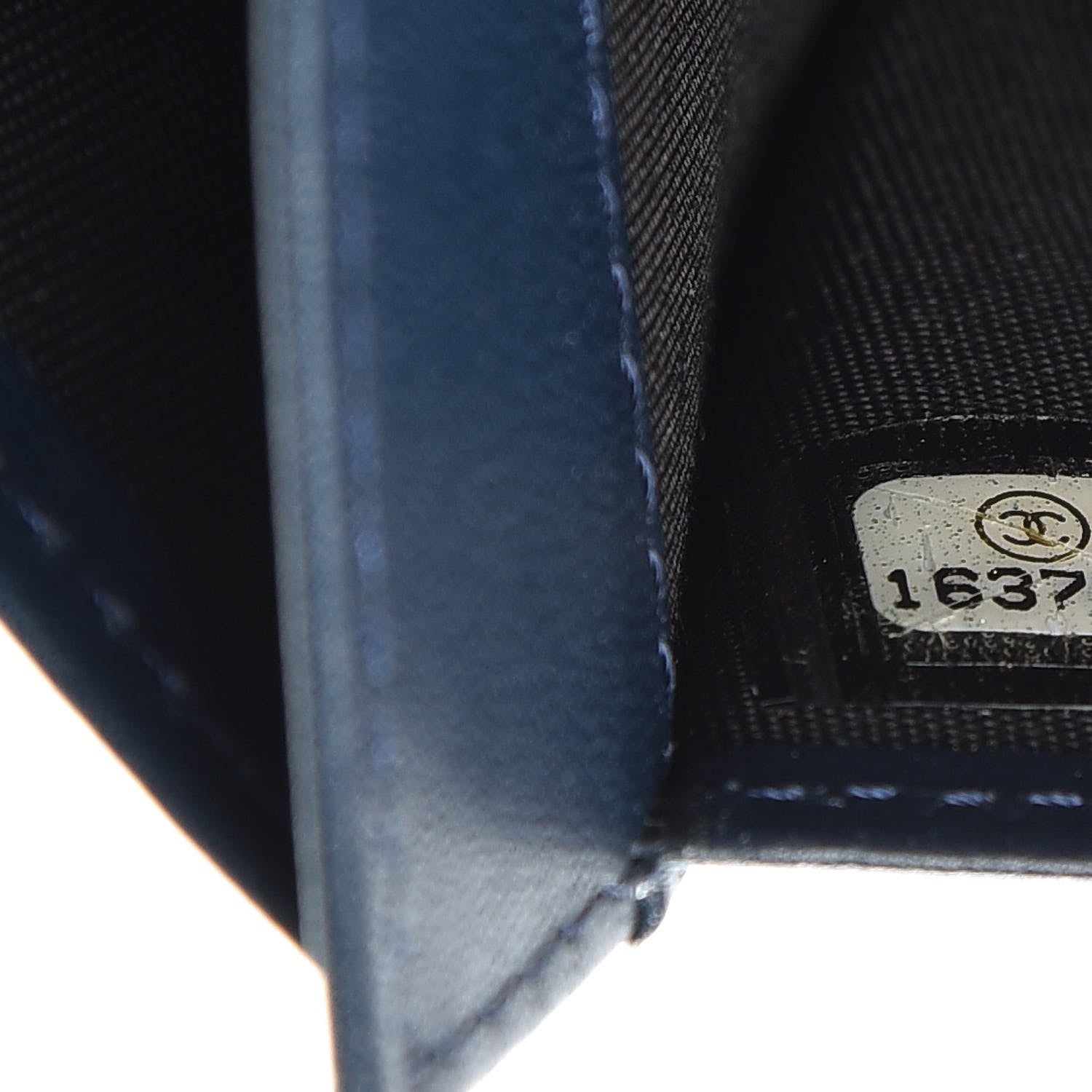 Chanel Caviar Timeless CC Large Flap Wallet Navy Blue 9 of 11