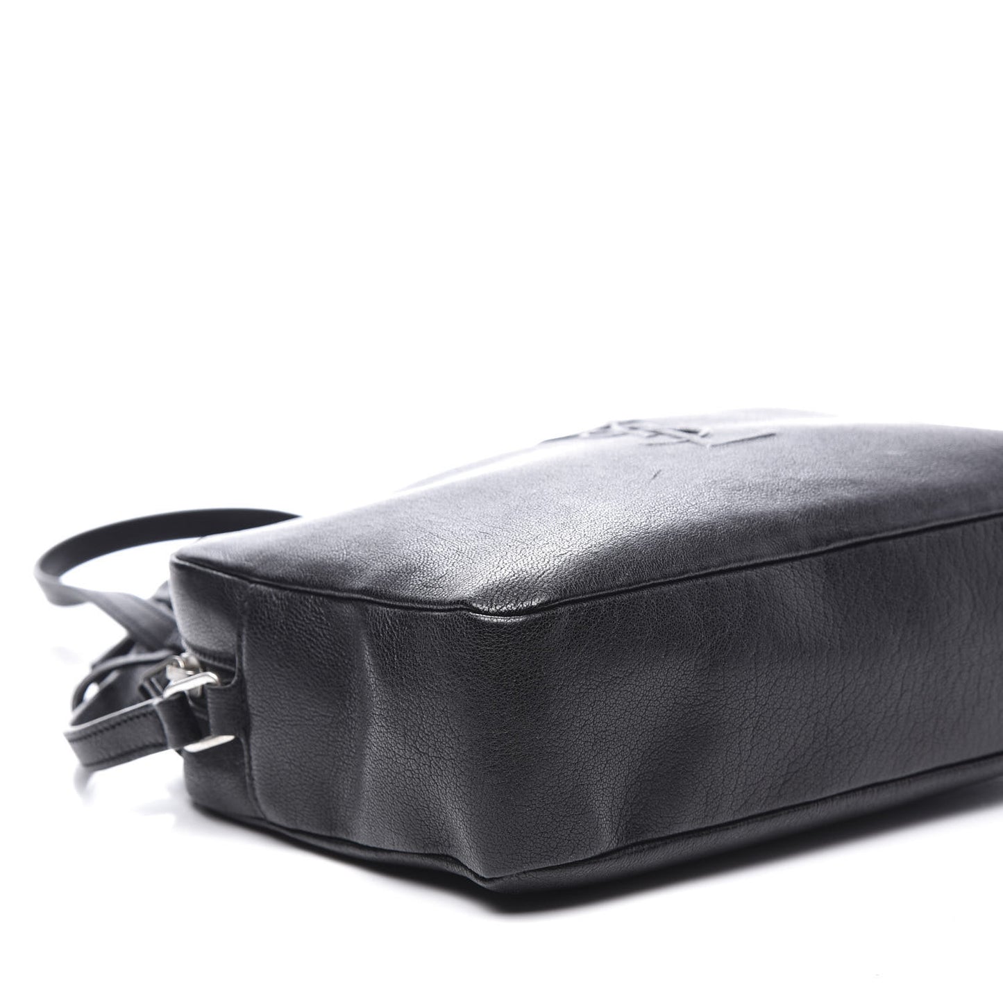 Lambskin Monogram Small Lou Camera Bag Black