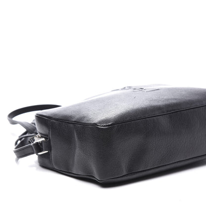 Saint Laurent Lambskin Monogram Small Lou Camera Bag Black 5 of 9