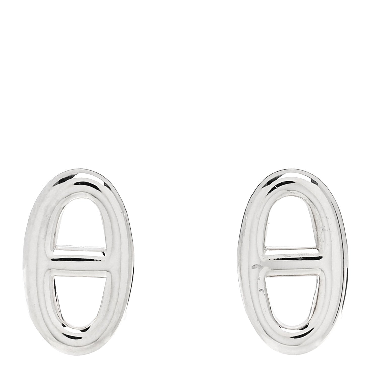 Hermes Sterling Silver TPM Farandole Earrings 1 of 5