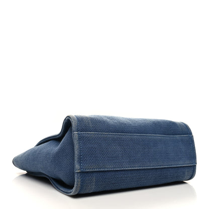 Chanel Canvas Mini Deauville Tote Denim Blue 4 of 10