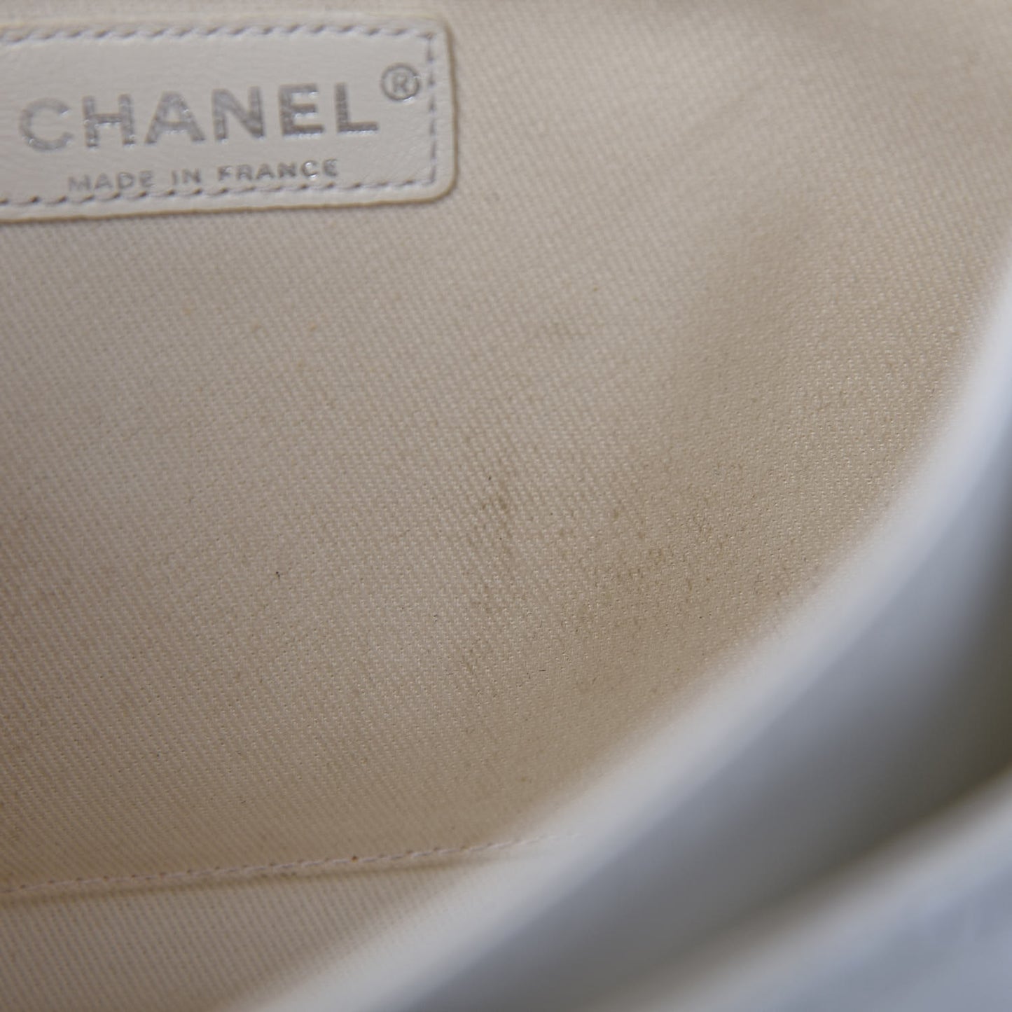 Lambskin Quilted Flap White