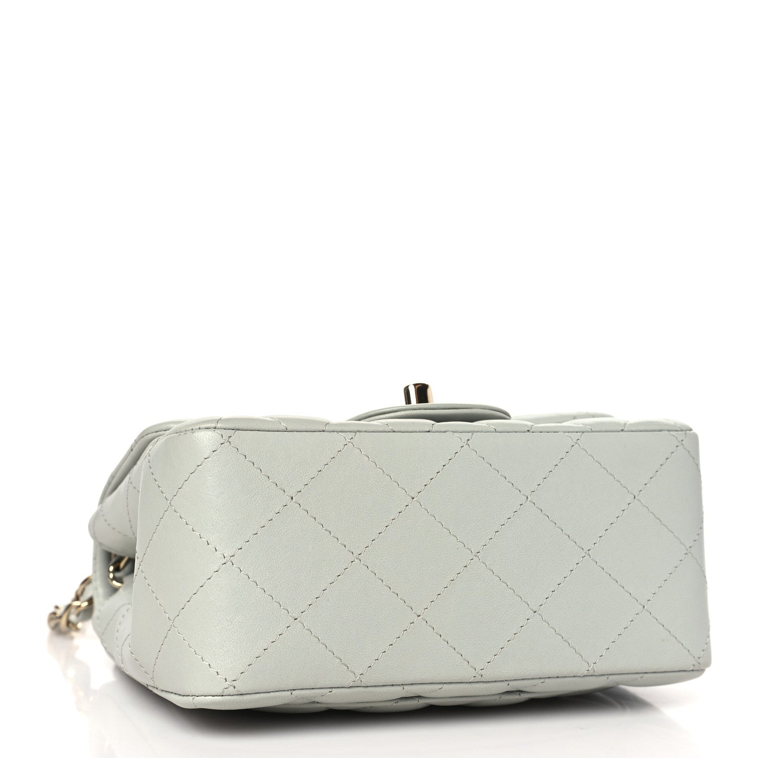 Chanel Lambskin Quilted Mini Square Flap Grey 4 of 11