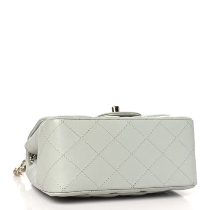 Chanel Lambskin Quilted Mini Square Flap Grey 4 of 11
