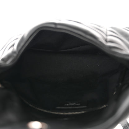 Saint Laurent Lambskin Quilted Small Loulou Puffer Monogram Chain Satchel Black 5 of 11