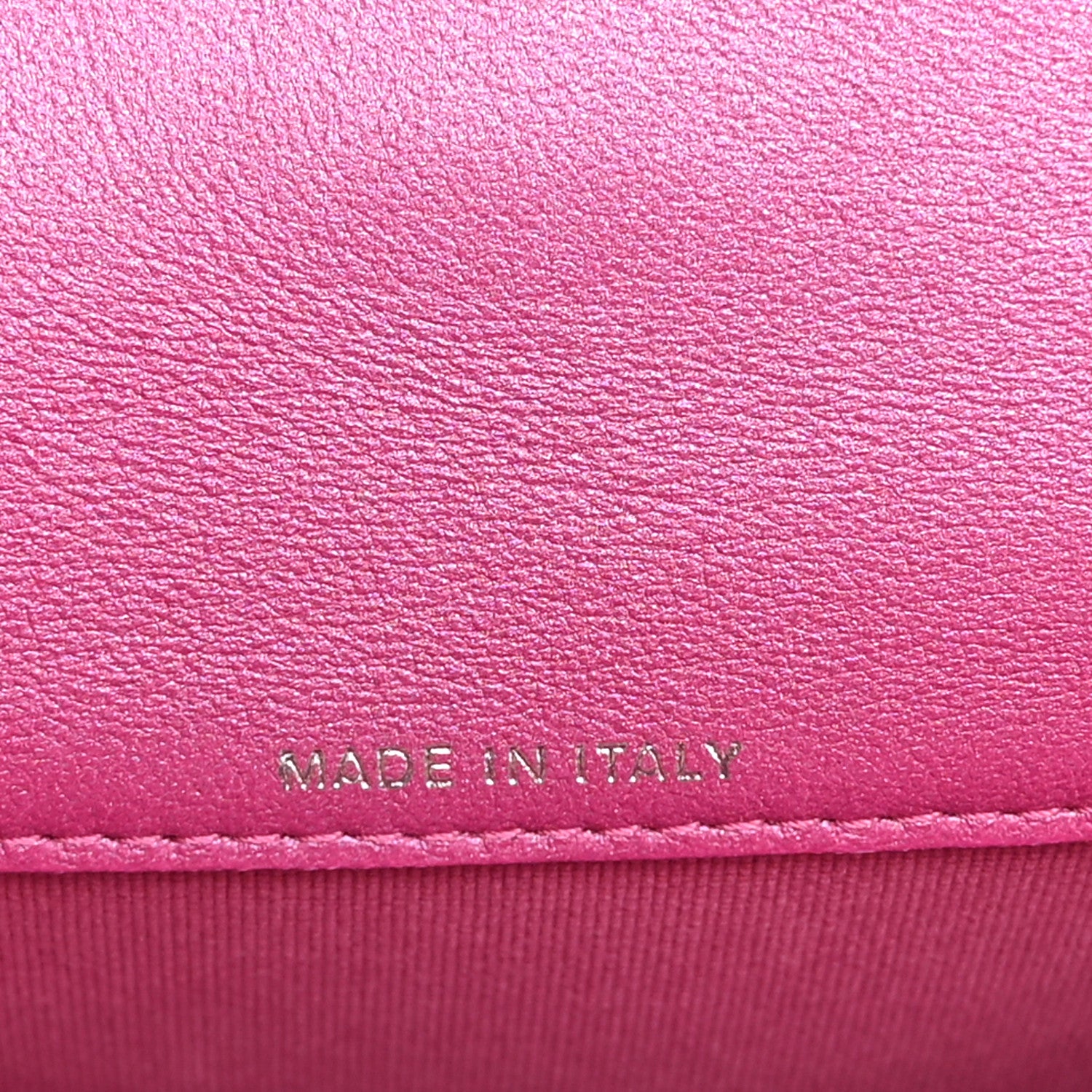 Chanel Patent Lambskin Quilted CC Hook Card Holder Pink 7 of 12