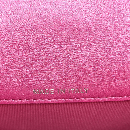 Chanel Patent Lambskin Quilted CC Hook Card Holder Pink 7 of 12