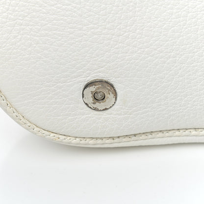 Christian Dior Calfskin Braided Gaucho Double Saddle Bag White 13 of 15