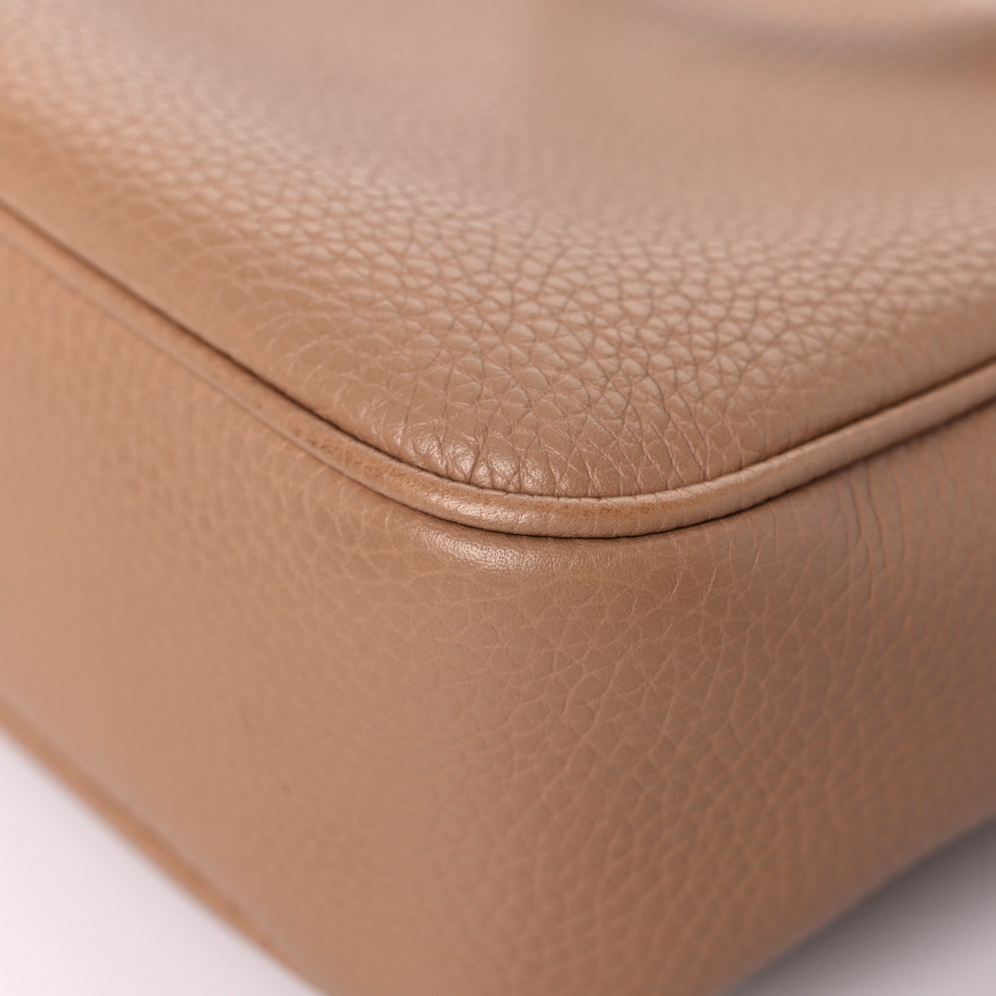 Pebbled Calfskin Small Soho Disco Bag Rose Beige