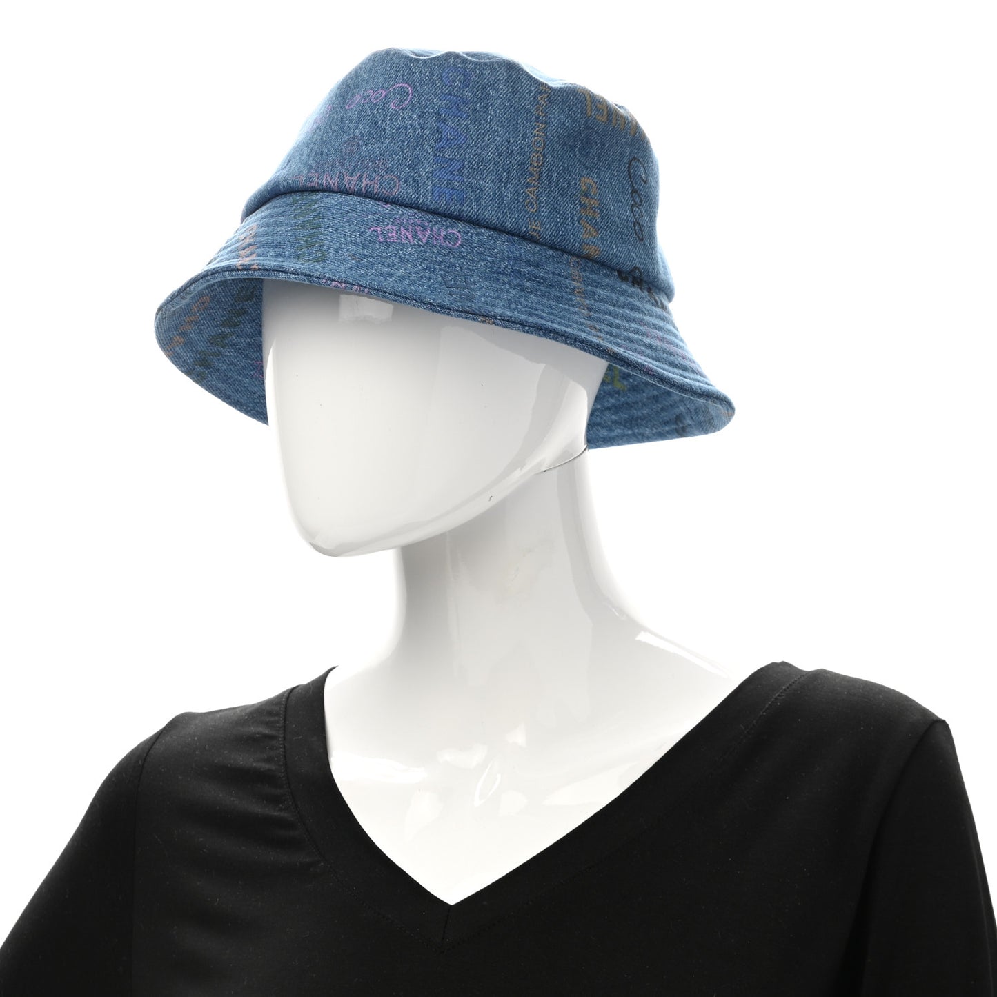 Denim Mood Cloche Bucket Hat L Blue