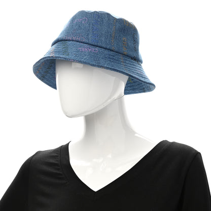 Chanel Denim Mood Cloche Bucket Hat L Blue 2 of 9