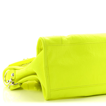 Balenciaga Agneau Classic Silver Hardware City Jaune Fluo 10 of 11