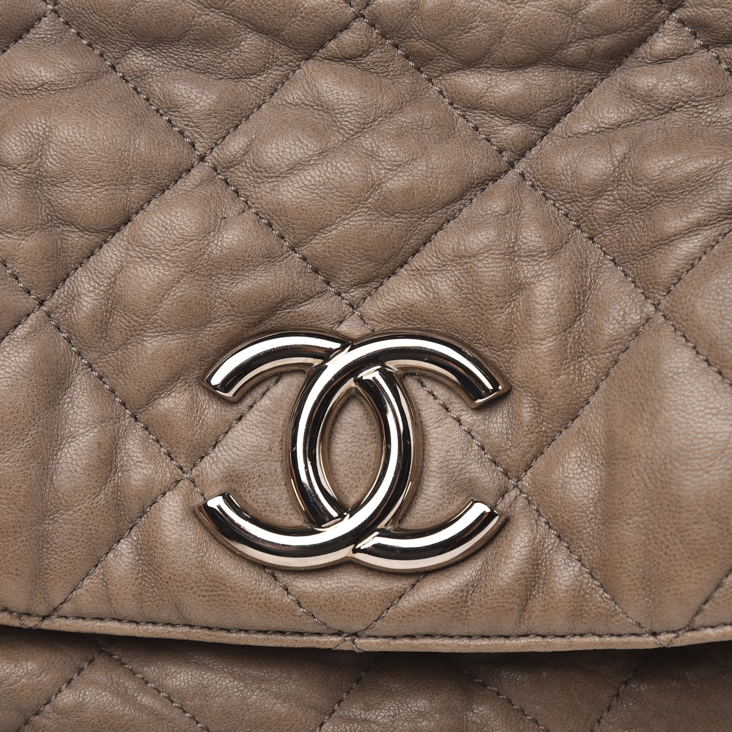 Chanel Washed Lambskin Chain Around Hobo Taupe 12 of 12