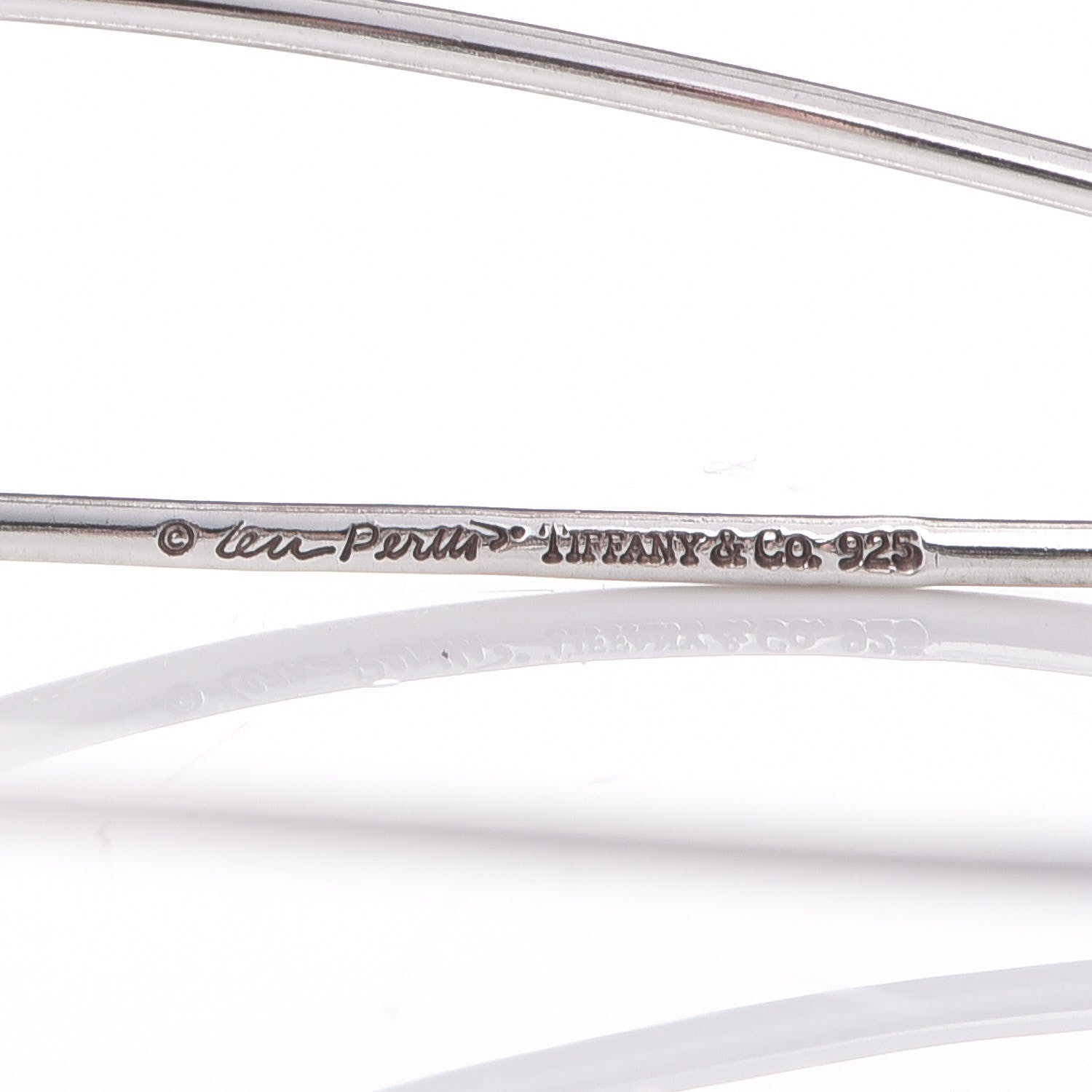 Tiffany Sterling Silver Elsa Peretti Three Row Wave Bracelet 4 of 4