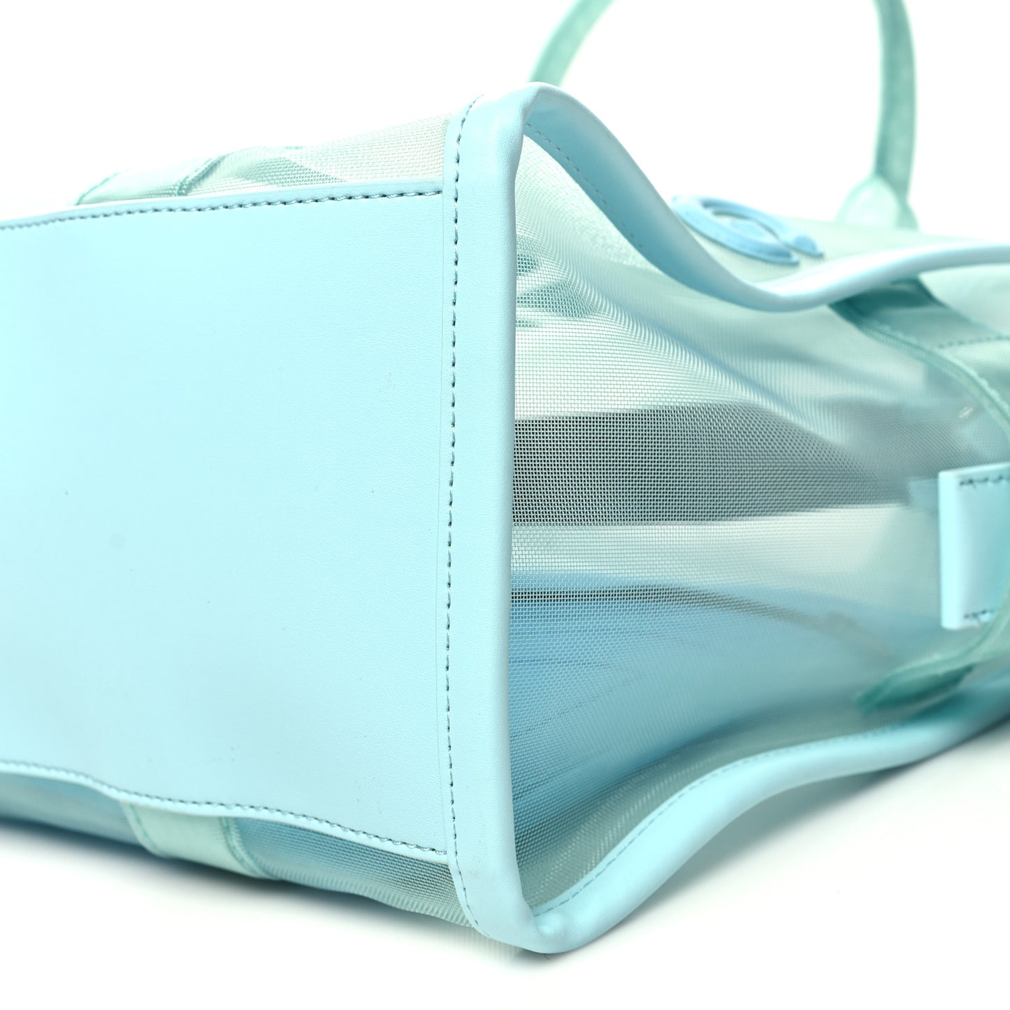 Nylon The Mesh Large Tote Bag Pale Blue