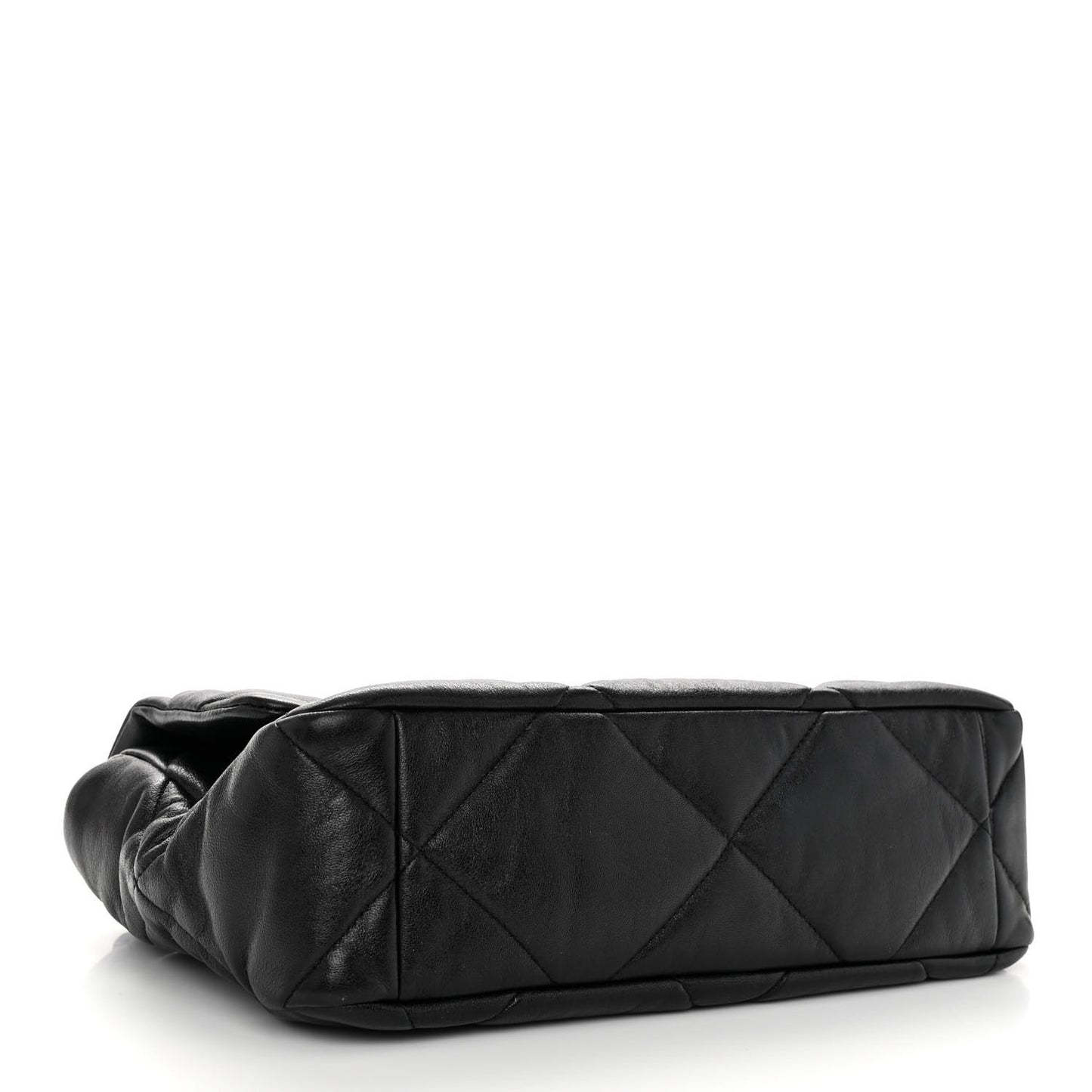 Lambskin Quilted Large Chanel 19 Flap Black