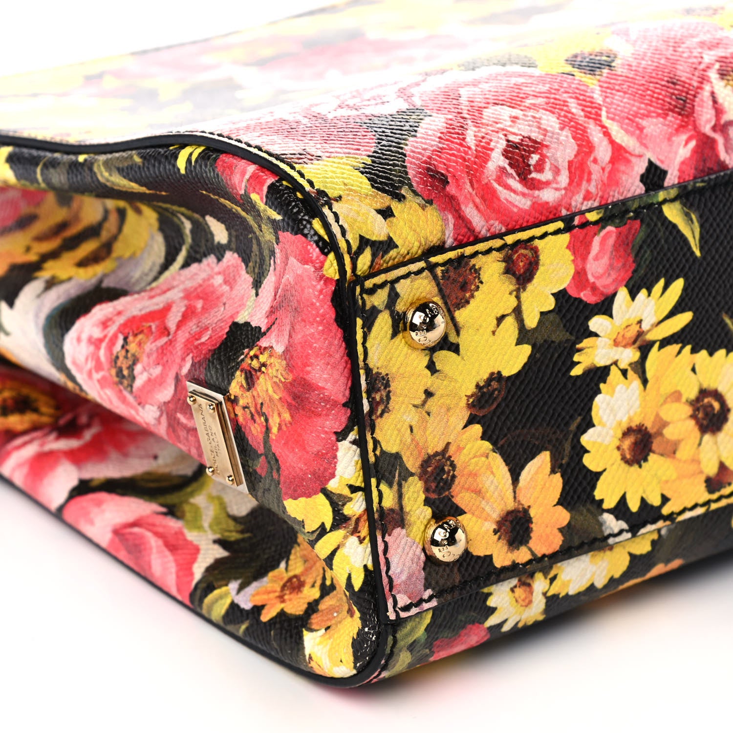 Dolce & Gabbana Dauphine Floral Print Miss Sicily Satchel Peony Margherita 8 of 9