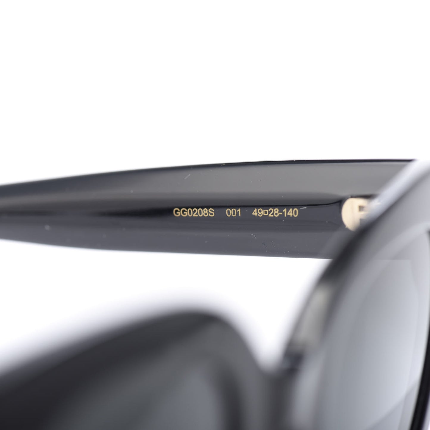 Round Frame Star Sunglasses GG0208S Black