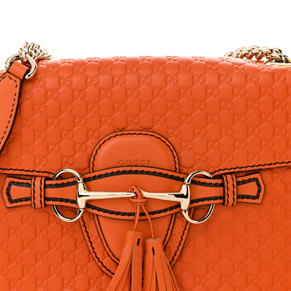 Gucci Microguccissima Medium Emily Chain Shoulder Bag Sun Orange 8 of 10
