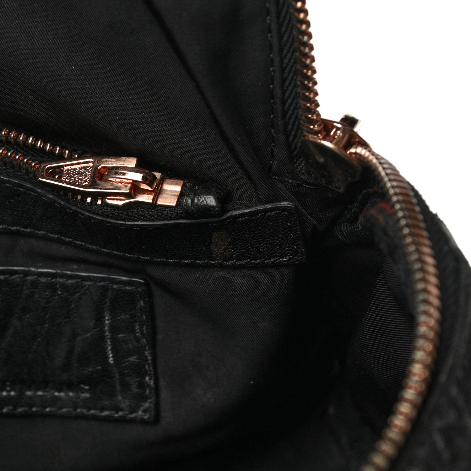 Alexander Wang Pebbled Lambskin Mini Rockie Black Rose Gold Hardware 11 of 18