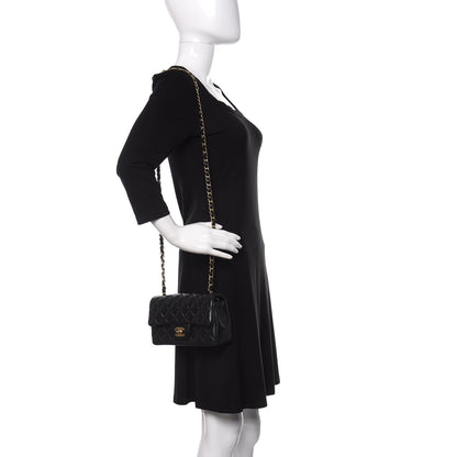 Chanel Lambskin Quilted Mini Rectangular Flap Black 2 of 15