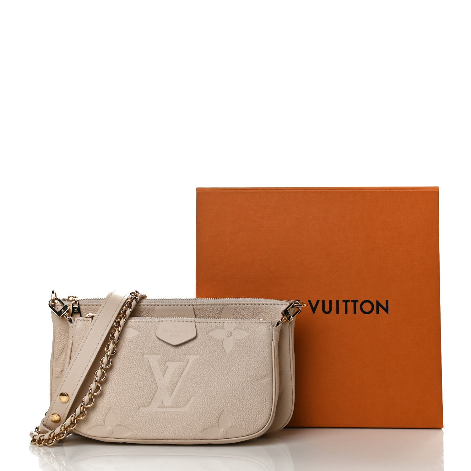 Louis Vuitton Empreinte Monogram Giant Multi Pochette Accessories Cream 12 of 12