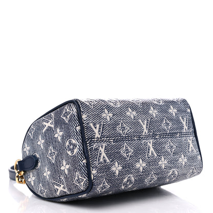 Louis Vuitton Monoglam Speedy Bandouliere 20 Blue 4 of 9