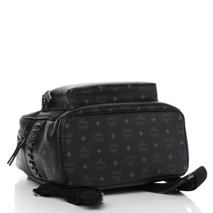 MCM Visetos Medium Side Studs Stark Backpack Black 4 of 9