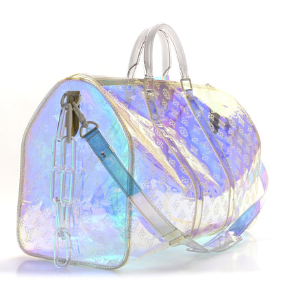 Louis Vuitton PVC Monogram Keepall Bandouliere 50 Iridescent Prism 2 of 14