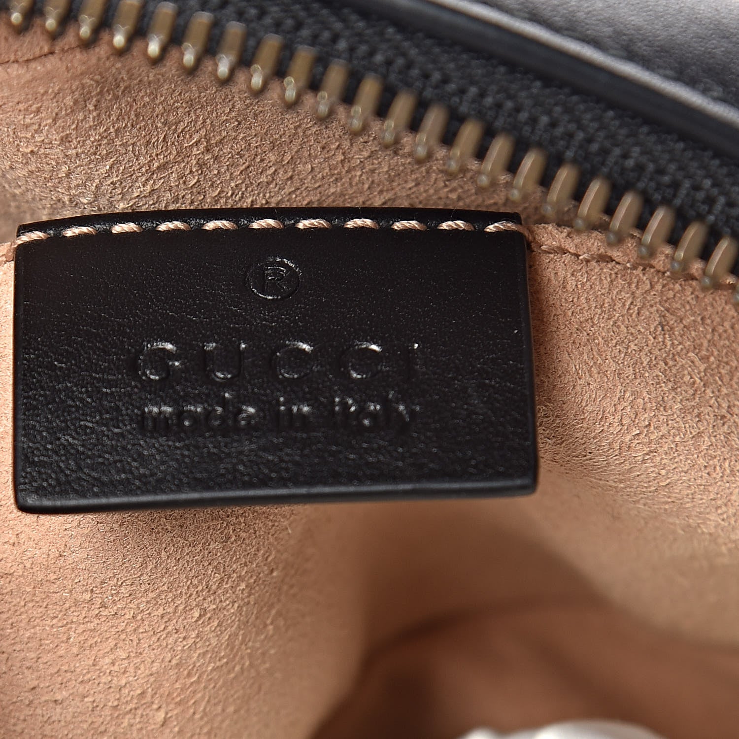 Gucci Calfskin Matelasse GG Marmont Belt Bag 95 38 Black 8 of 10
