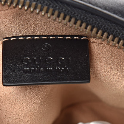 Gucci Calfskin Matelasse GG Marmont Belt Bag 95 38 Black 8 of 10