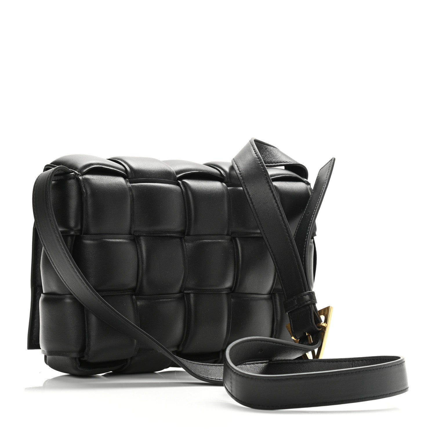 Bottega Veneta Nappa Maxi Intreccio Padded Cassette Crossbody Bag Black 3 of 9