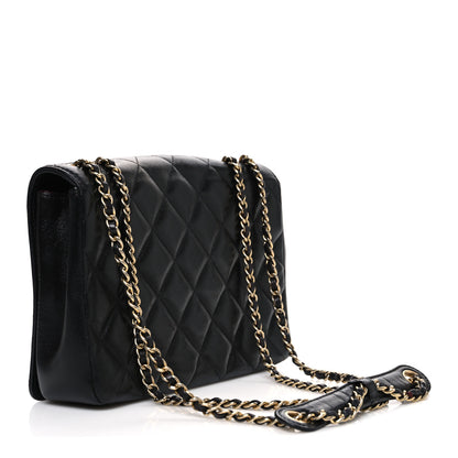 Chanel Lambskin Quilted Medium Diamond CC Flap Black 3 of 10