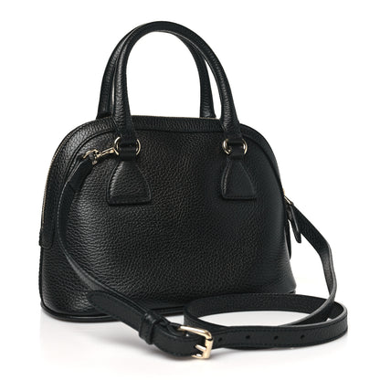 Gucci Dollar Calfskin Small GG Charm Dome Bag Black 3 of 11