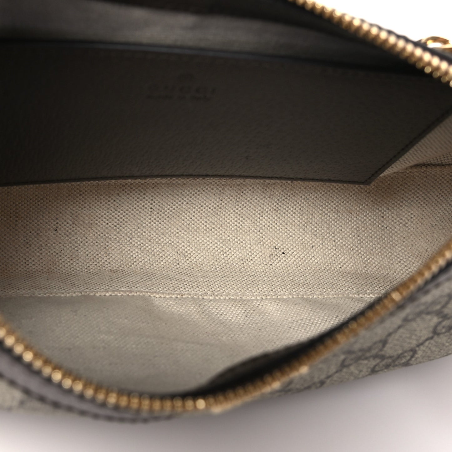 GG Supreme Monogram Textured Dollar Calfskin Web Small Ophidia GG Handbag Beige Ebony New Acero