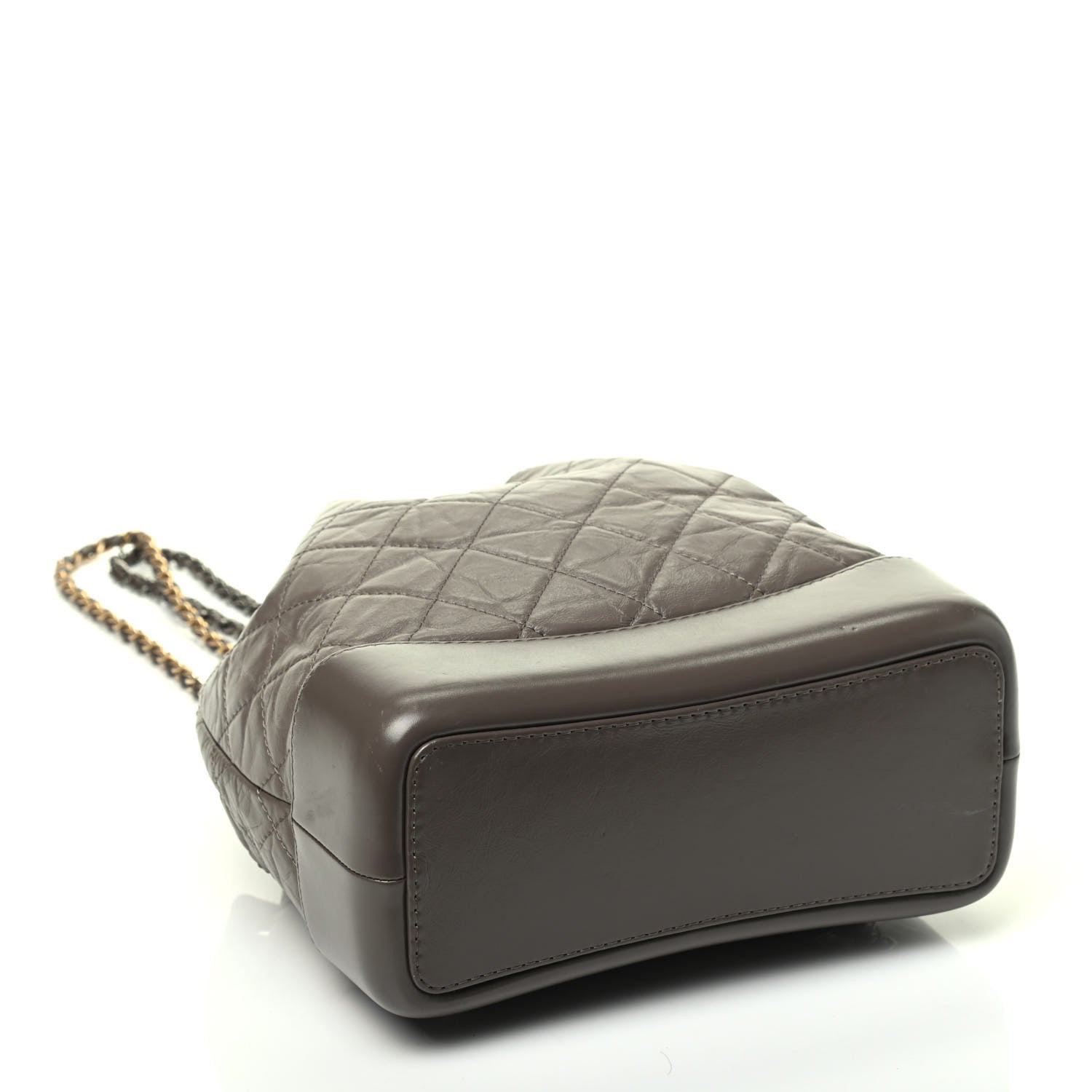 Chanel Aged Calfskin Quilted Small Gabrielle Backpack Grey 3 of 8