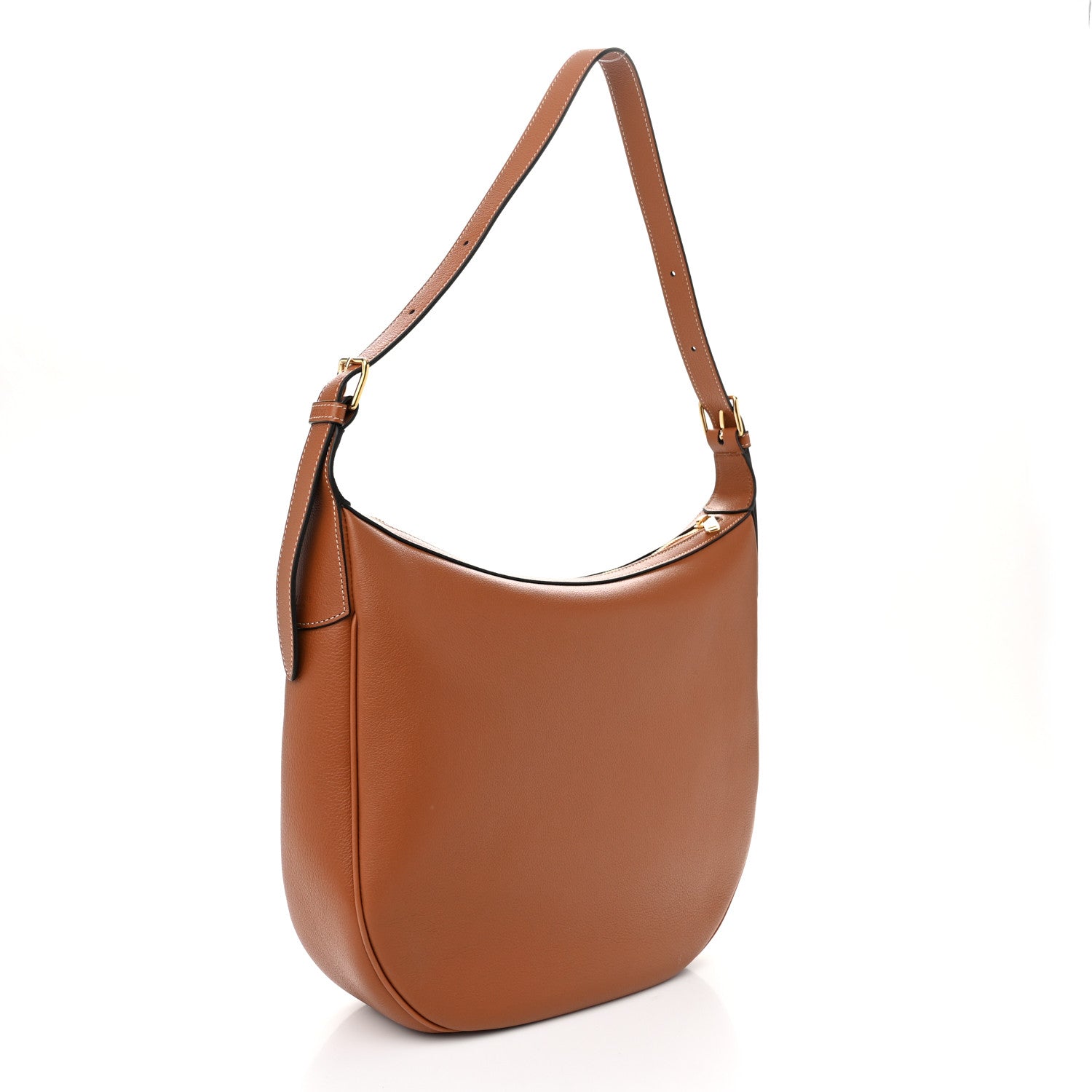 Celine Supple Calfskin Medium Triomphe Heloise Shoulder Bag Tan 3 of 11