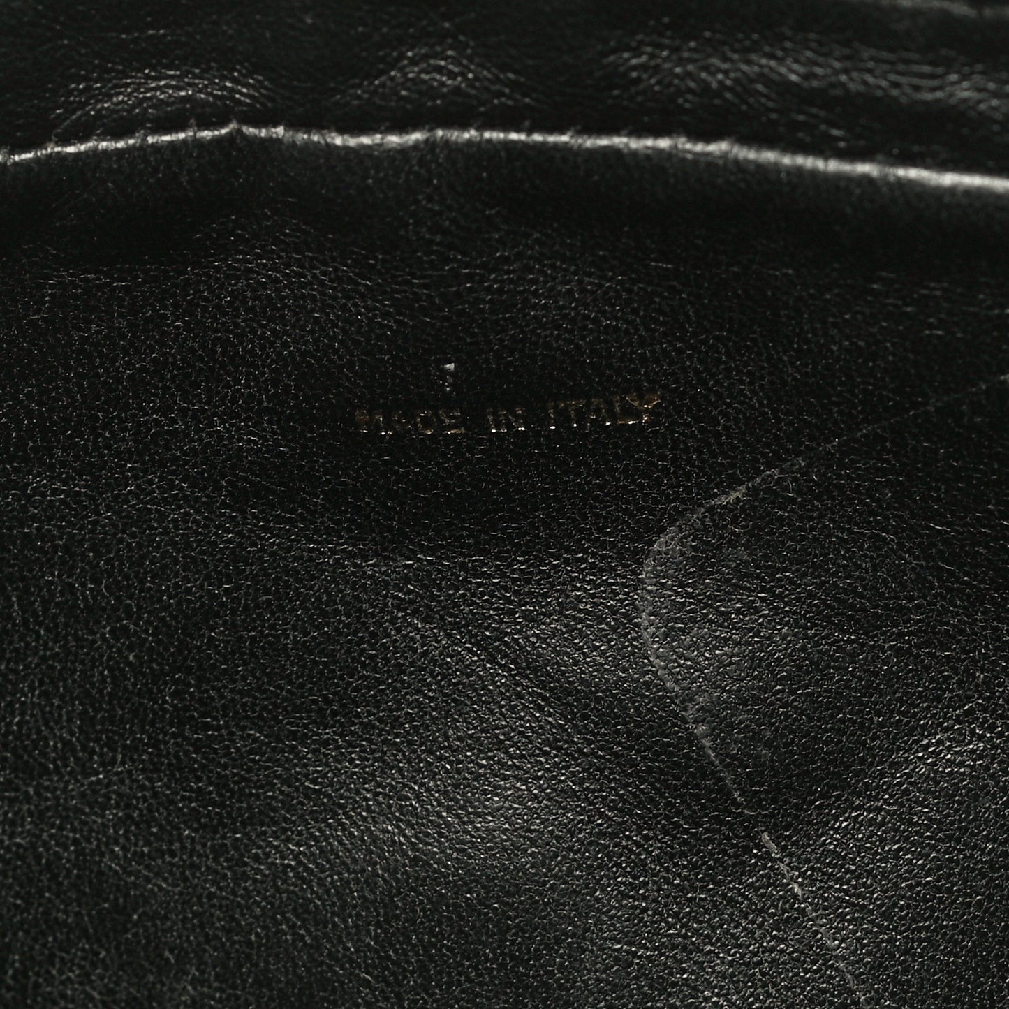 Lambskin Quilted CC Tassel Camera Case Black