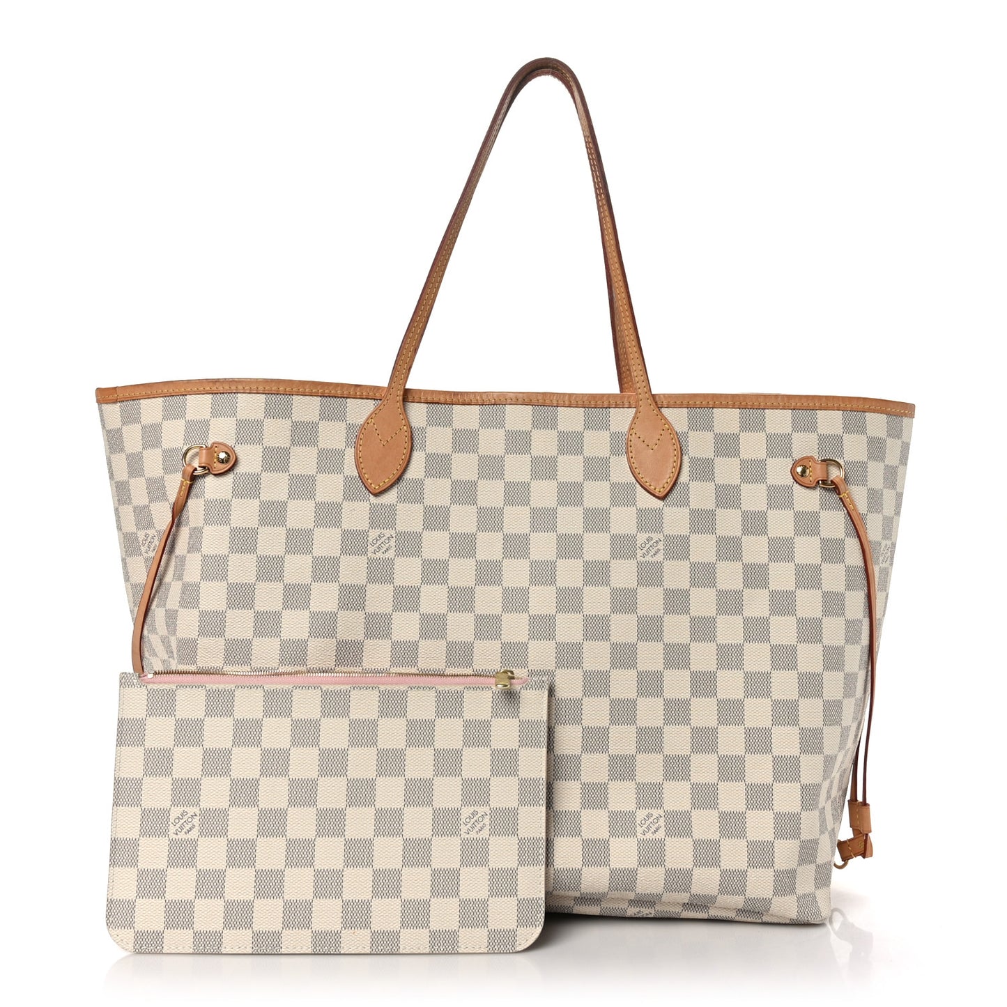 Damier Azur Neo Neverfull GM Rose Ballerine