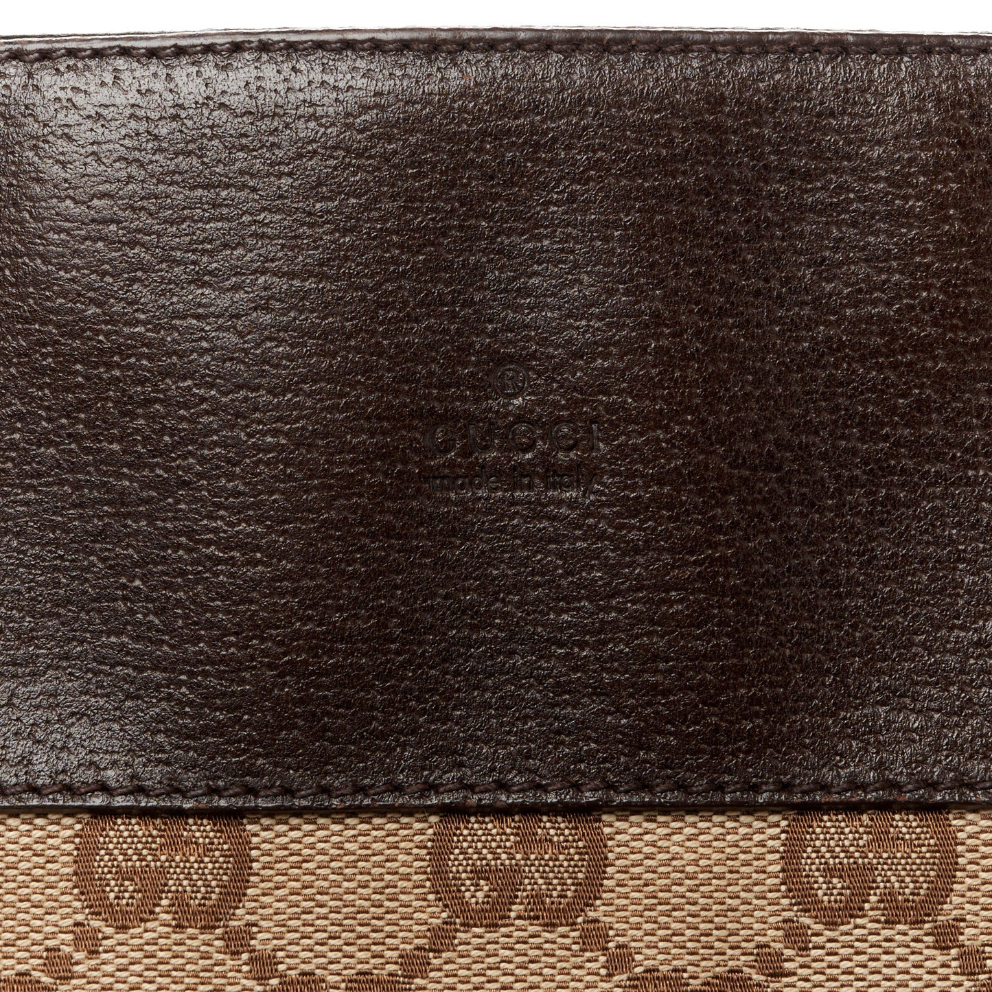 GG Monogram Web Messenger Crossbody Bag Dark Brown
