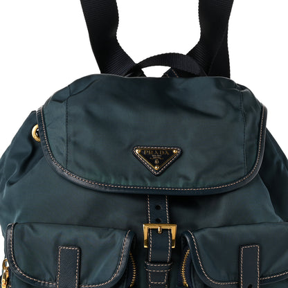 Prada Tessuto Nylon Saffiano Vela Backpack Denim 8 of 11