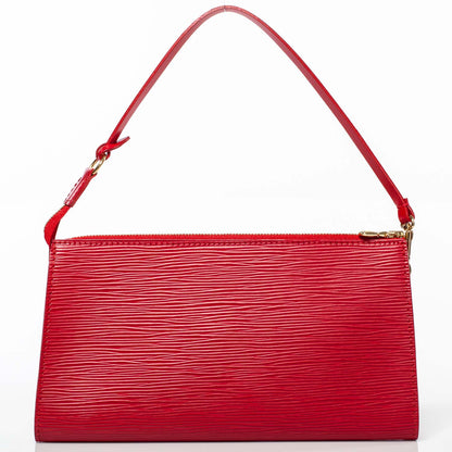 Louis Vuitton Epi Pochette Accessories 24 Bag Rouge 4 of 8