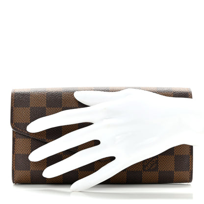 Louis Vuitton Damier Ebene Sarah Wallet NM 2 of 15