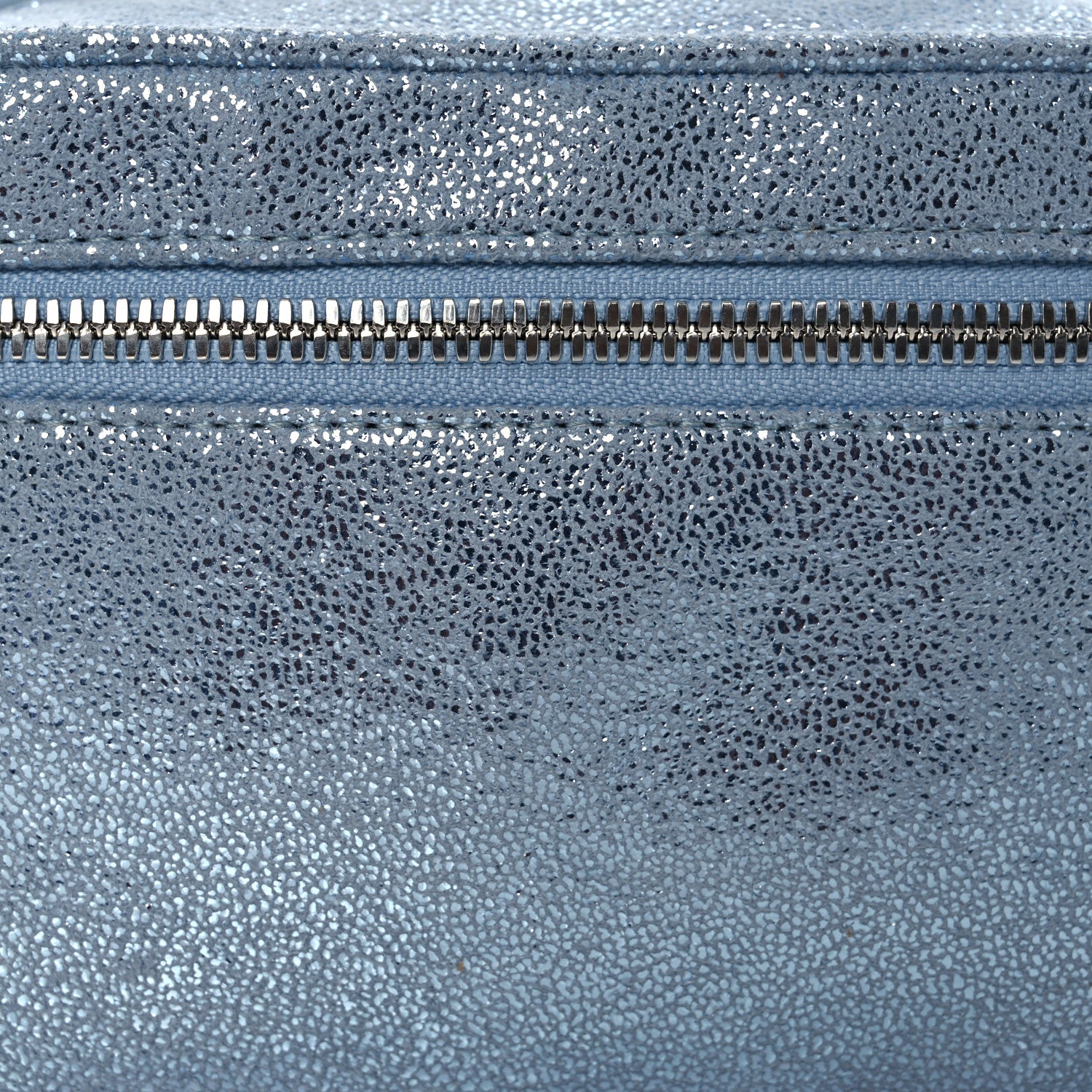 Stella McCartney Metallic Shaggy Deer Falabella Cosmetic Case Blue 8 of 11