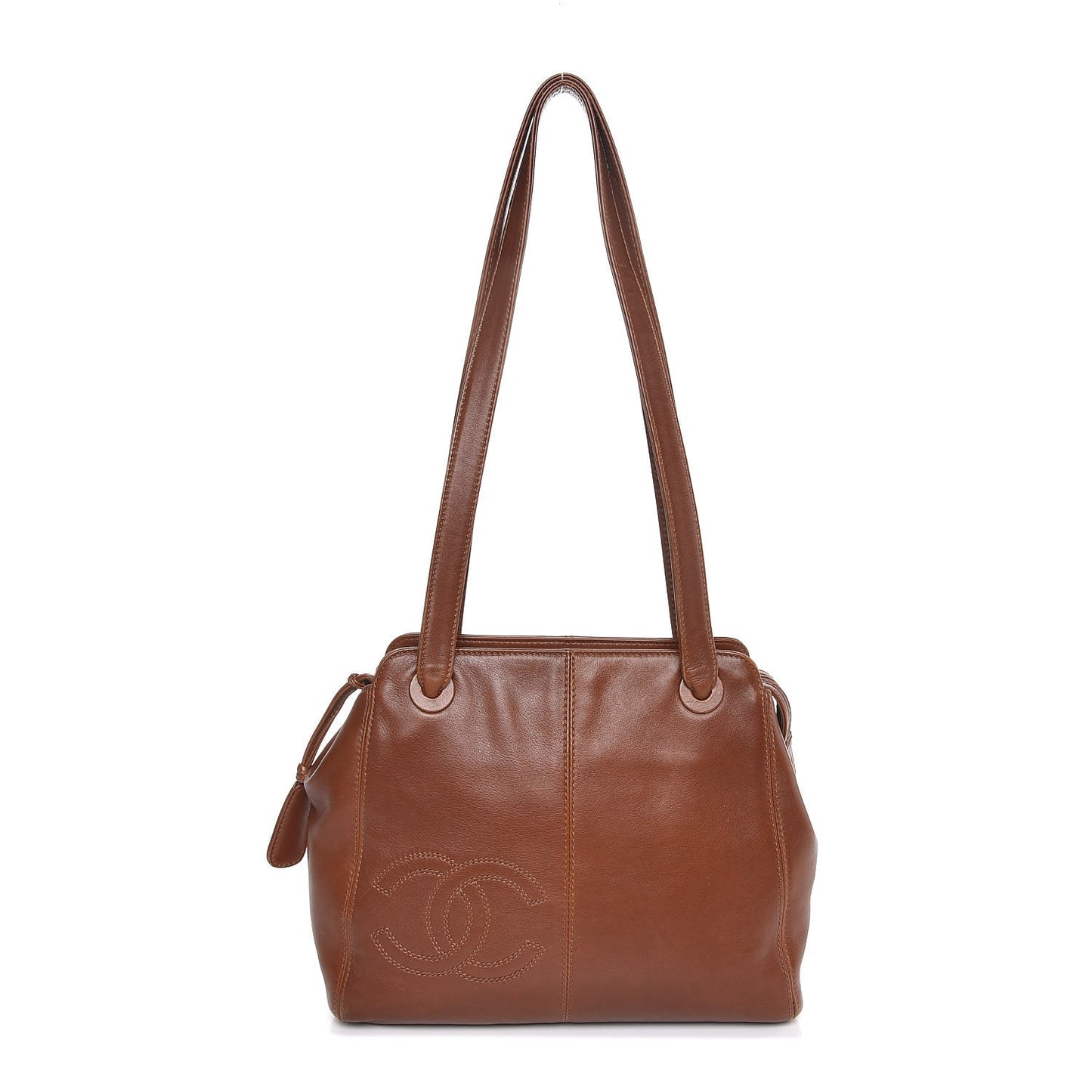 Lambskin CC Tote Brown